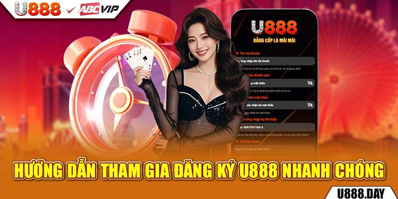 Hướng dẫn tham gia đăng ký U888 nhanh chóng